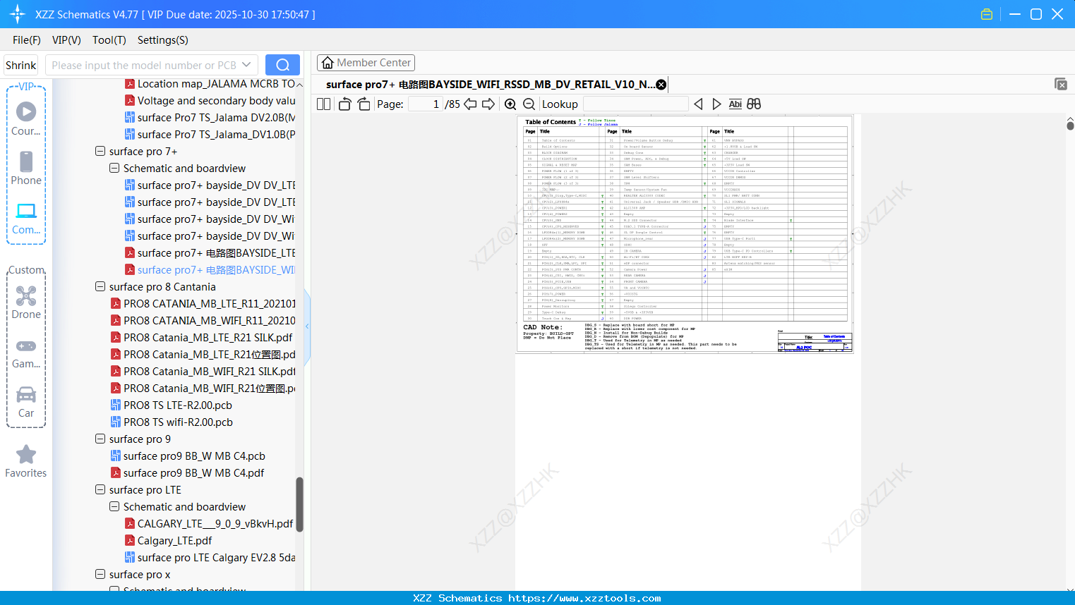 Laptop Surface Pro7+ 电路图BAYSIDE_WIFI_RSSD_MB_DV_RETAIL_V10_N